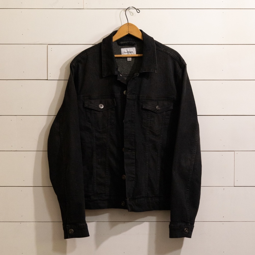 Goodfellow & Co. Black Denim Trucker Jacket